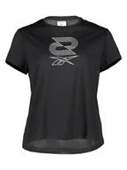 Koszulki sportowe damskie - Reebok Koszulka w kolorze czarnym do biegania - miniaturka - grafika 1