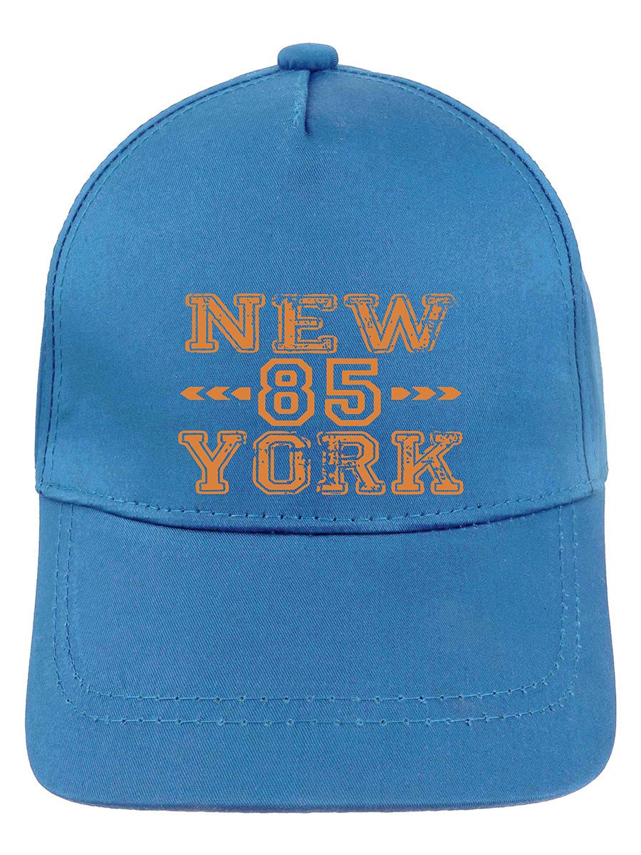 Chłopięca czapka z daszkiem 85 New York jasnoniebieska Ambra Biz