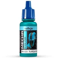 Kolejki i akcesoria - Vallejo Farba akrylowa Mecha Color - Turquoise / 17ml Vallejo 69023 - miniaturka - grafika 1
