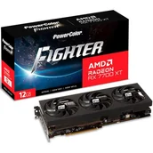 Karty graficzne - PowerColor Fighter Radeon RX 7700 XT 12GB GDDR6 192bit RX7700XT 12GF/OC - miniaturka - grafika 1