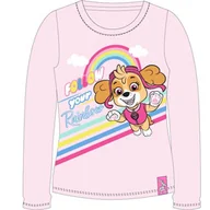Bluzy dla dziewczynek - Dziewczęce bluzka z pieskami z bajki Psi Patrol Różowa - miniaturka - grafika 1