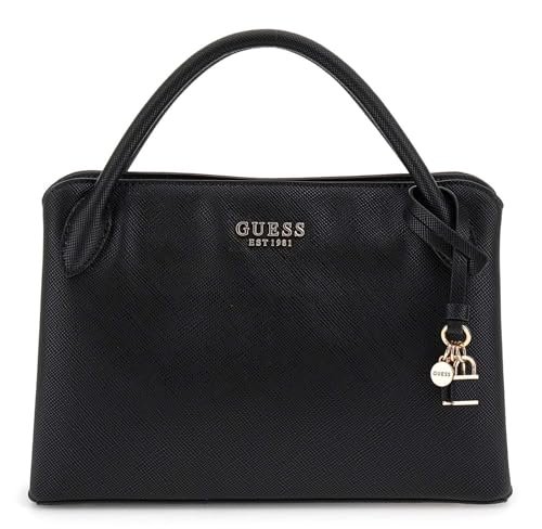 GUESS FEDANA Elite Satchel, torebka damska, wyjątkowa, czarne, Taglia unica