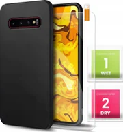 Etui i futerały do telefonów - Hello Case Etui do Samsung Galaxy S10 Czarne, Matowe, Obudowa Slim, Silikon SZKŁO - miniaturka - grafika 1