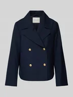 Kurtki damskie - Kurtka z kołnierzem z połami - miniaturka - grafika 1