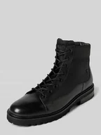 Botki męskie - Kozaki sznurowane z detalem z logo model ‘tela’ - miniaturka - grafika 1