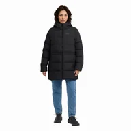 Kurtki damskie - Damska kurtka puchowa Jack Wolfskin FROZEN PALACE LONG JKT W RDS black - XS - miniaturka - grafika 1