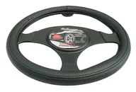 Akcesoria motoryzacyjne - Pokrowiec na Kierownice Nakładka M 37-39cm Skóra - miniaturka - grafika 1