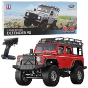 Zabawki zdalnie sterowane - Auto Terenowe Zdalnie Sterowane RC Land Rover Defender 90 Czerwony 1:14 - miniaturka - grafika 1