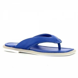 Niebieskie klapki japonki CARINII - Carinii - Klapki i japonki damskie - miniaturka - grafika 1