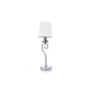 Berella Light Lampa stołowa Alora BL0491 Berella Light klasyczna oprawa z białym abażurem BL0491 - Lampy stojące - miniaturka - grafika 1
