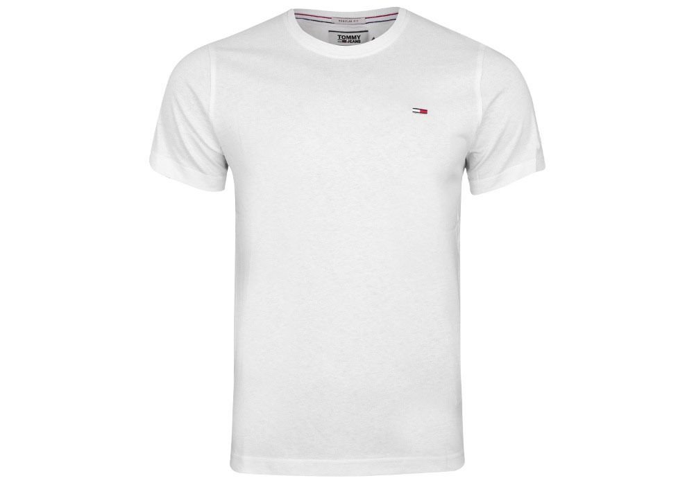 Tommy Hilfiger Męska Koszulka T-Shirt Tjm Original Jersey Tee White Dm0Dm04411 100 Xl