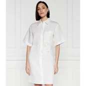 Sukienki - Calvin Klein Sukienka z dodatkiem lnu - miniaturka - grafika 1