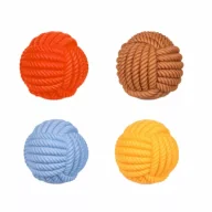 Zabawki dla psów - Piłka wełna piszcząca 6,5cm - miniaturka - grafika 1