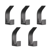 Wieszaki łazienkowe - Wytrzymałe haki ścienne, 5 sztuk metalowych wieszaków na ubrania, podwójny wieszak na ręczniki, wieszaki ścienne na ubrania, wieszaki na kapelusze - c - miniaturka - grafika 1