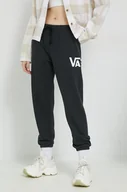 Spodnie damskie - Vans spodnie dresowe damskie kolor czarny z nadrukiem - miniaturka - grafika 1