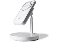 Powerbanki - Ładowarka indukcyjna z powerbankiem ISY IMC-5210 2w1 - miniaturka - grafika 1