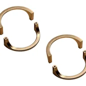 Zawiasy, okucia i inne akcesoria - Zestaw 4 nowoczesnych złotych uchwytów do szafek, uchwyt do szuflady kuchennej ze stopu cynku - miniaturka - grafika 1