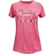 Koszulki dla dziewczynek - Koszulka dziewczęca Under Armour Tech BL Twist SS-L - miniaturka - grafika 1