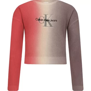 CALVIN KLEIN JEANS Sweter | Relaxed fit - Swetry dla dziewczynek - miniaturka - grafika 1