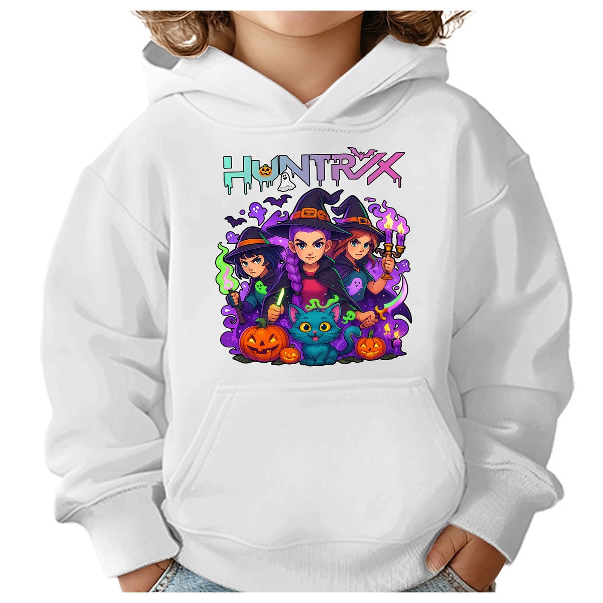 BLUZA DZIECIĘCA HUNTRIX HALLOWEEN 134-140 Z KAPTUREM BAWEŁNIANA JAKOŚĆ