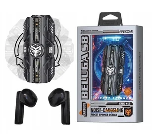 WEKOME Beluga S8 ENC Fidget Spinner BT czarne - Słuchawki - miniaturka - grafika 1