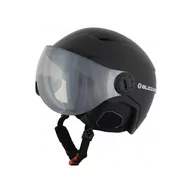 Kaski narciarskie - Kask z przyłbicą szybą BLIZZARD Double Visor ski Black Matt Smoke Lens 2023 - miniaturka - grafika 1