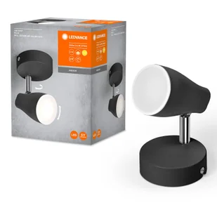 LEDVANCE Pear spot LED GU10 1-pkt. czarny - Lampy sufitowe - miniaturka - grafika 2