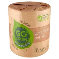 Woda - GO GREEN ręcznik papierowy 1 rolka 500 listków 2-warstwowy - miniaturka - grafika 1