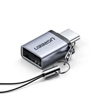 Złącza, przejściówki, adaptery - UGREEN US270 USB-A do USB-C (srebrny) - miniaturka - grafika 1
