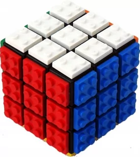 Kostka Rubika Do Nauki Fanxin Lego Cube + Podstawka - Łamigłówki - miniaturka - grafika 1