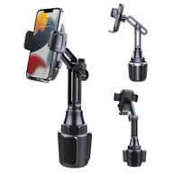 Części i akcesoria do laptopów - Uchwyt samochodowy Cup Holder do auta uniwersalny do telefonu w miejsce na kubek Czarny - miniaturka - grafika 1