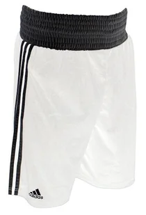 Szorty bokserskie Adidas AIBA Biały/Czarny - Rozmiar: XL - Rękawice bokserskie - miniaturka - grafika 1