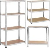 Szafy i regały magazynowe - Funfit Regał metalowy magazynowy 174x80x40 cm - miniaturka - grafika 1