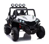 Pojazdy elektryczne dla dzieci - Super-Toys MEGA BUGGY 4X4 2x12V SPEED NEW DLA 2 DZIECI MĘKKIE KOŁA MIĘKKIE SIEDZENIA/S2588 S-2588-1-BIAŁY - miniaturka - grafika 1