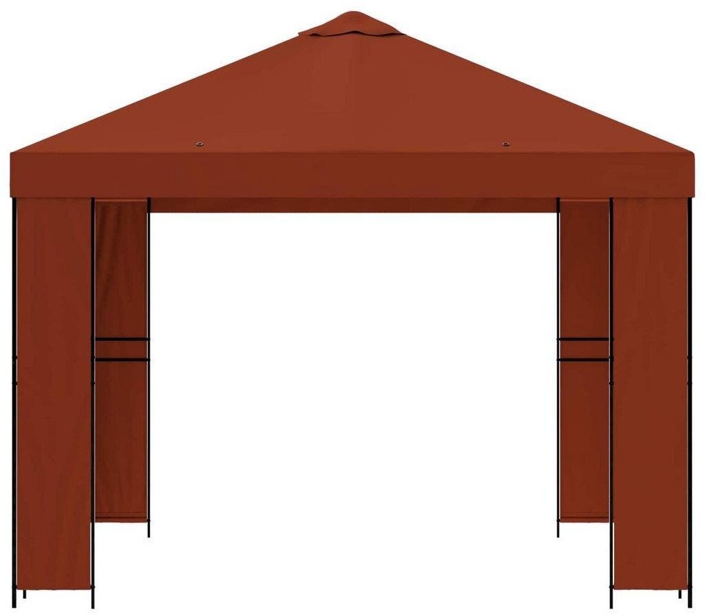 vidaXL Altana 3 x 3 m terakota Poliester i Stal 190