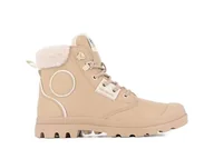 Botki damskie - Palladium Damskie buty Pampa Hi Snow Warm Botki, beżowy, 39.5 EU - miniaturka - grafika 1