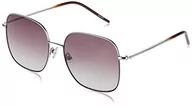 Okulary przeciwsłoneczne - Okulary przeciwsłoneczne BOSS damskie, Burgundy Silver, 58 - miniaturka - grafika 1
