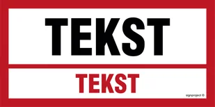 ZNAK NA ZAMÓWIENIE WZÓR B-027, TS - PŁYTA TD FOTOLUMINESCENCYJNA; (400X200MM) - Systemy ekspozycyjne i znaki informacyjne - miniaturka - grafika 1