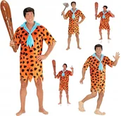 Stroje karnawałowe - Kostium Fred Flintstonowie Strój Jaskiniowiec Na Halloween Karnawał Bal Xl - miniaturka - grafika 1