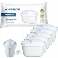 Wkłady filtrujące - 5x Wessper AquaMax Zamienny wkład/ filtr wody do dzbanków: Brita, Aquaphor, Wessper, Dafi (ZAMIENNIK) - miniaturka - grafika 1