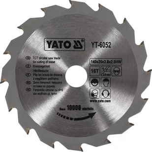 YATO PIŁA TARCZOWA Z WĘGLIKIEM 140X16X20 MM (YT-6052) - Tarcze do pił - miniaturka - grafika 1