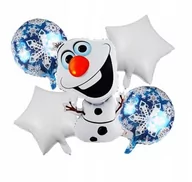 Balony i akcesoria - Balon Foliowy na Hel Zestaw - KRAINA LODU OLAF - 5szt - miniaturka - grafika 1