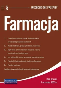 Farmacja - ujednolicone przepisy - książka - Prawo - miniaturka - grafika 1