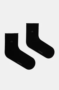 Calvin Klein skarpetki 2-pack damskie kolor czarny 701229681 - Skarpetki damskie - miniaturka - grafika 1