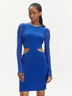 Sukienki - Noisy May Sukienka koktajlowa Louise 27022716 Niebieski Slim Fit - miniaturka - grafika 1