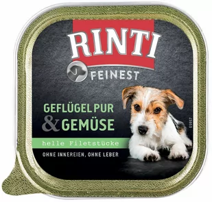 Rinti Feinest Huhn & Gemuse Pies - kurczak + warzywa Tacka 150g 7649 - Mokra karma dla psów Rinti Feinest Huhn & Gemuse Pies - kurczak + warzywa Tacka 150g 7649 - Mokra karma dla psów - miniaturka - grafika 1