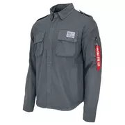 Odzież taktyczna i umundurowanie - Koszula Alpha Industries Urban Military Shirt 138420 684 - Vintage Grey - miniaturka - grafika 1