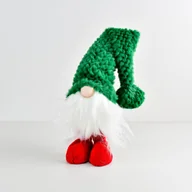 Ozdoby bożonarodzeniowe - Skrzat bożonarodzeniowy zielony 27 cm - miniaturka - grafika 1