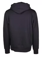 Bluzy męskie - GANT Męska bluza z kapturem Embossed Sweat Hoodie, niebieski (Evening Blue), L - miniaturka - grafika 1