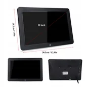 Ramki cyfrowe do zdjęć - ELEKTRONICZNA CYFROWA RAMKA NA ZDJĘCIA 12CALA HD 1280X800 + PILOT - miniaturka - grafika 1